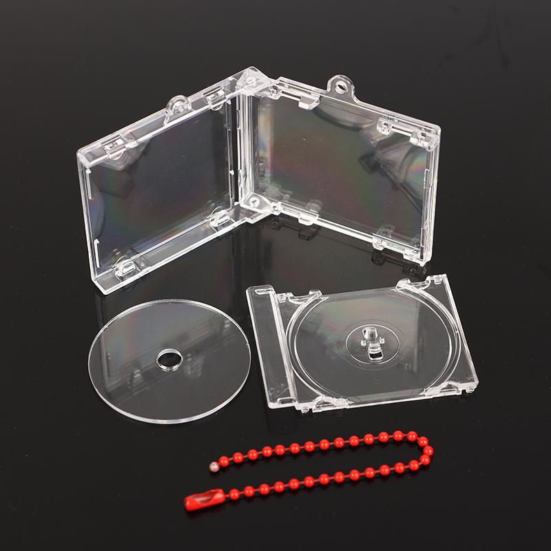 Периферийный мини-кейс для CD-плеера, брелок – Пустой альбом для DIY-памяти, держатель для ключей и подвеска для рюкзака