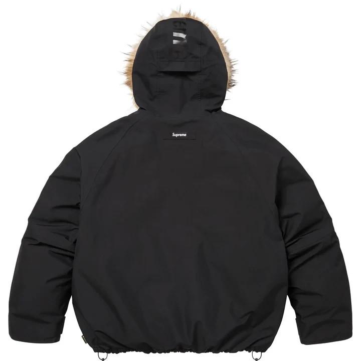 Supreme Парка GORE-TEX 2-в-1 Реверсивная Куртка с пуховым наполнителем 700 fill Черная