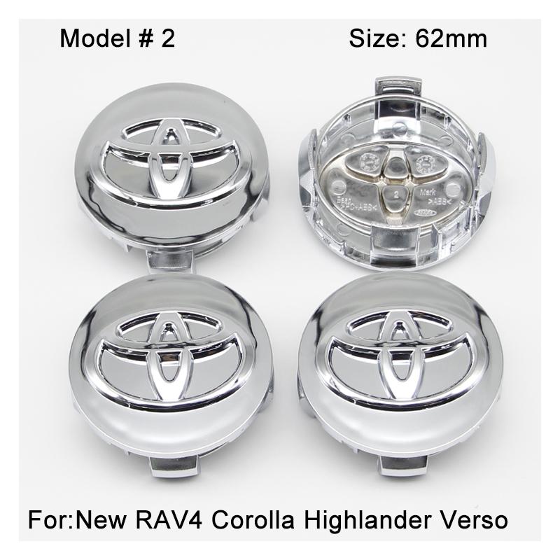 2026 Новые Для Toyota 57/62 мм Декоративная Накладка на Ступицу Колеса Автомобиля Значок Колпачки Ступицы Авто для Toyota C-hr Rav4 Yaris Hilux Avensis Prius