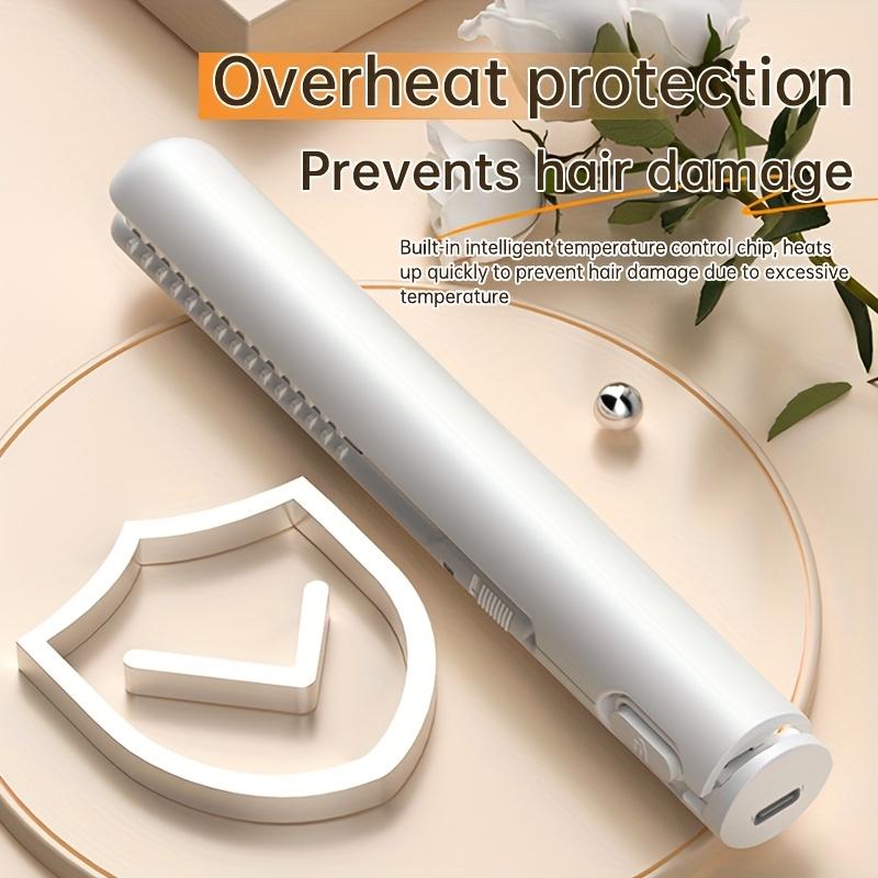 2-in-1 Straightener and Curler, USB-powered Mini Shaper, Dual-use, Anti-scalding, Portable Travel, Frizz Free, Shinier and Smoother