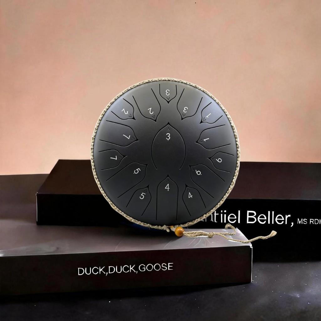 13-дюймовый стальной язычковый барабан «Лотос» на санскрите - Инструмент с неземным звучанием