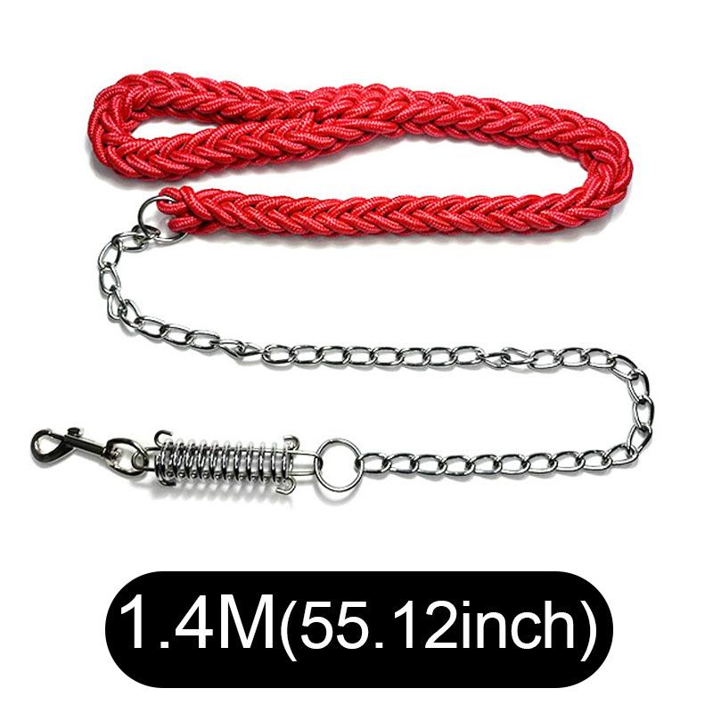 Большой поводок для собаки Нейлоновая плетеная тяговая веревка для питомца Прогулочная толстая ручная веревка для больших собак Поводок для дрессировки собаки Аксессуары для гончих собак