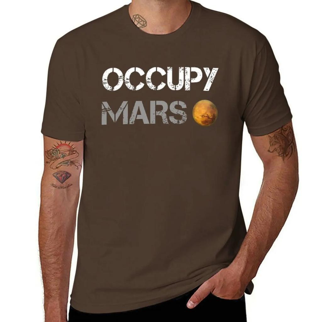 Occupy Mars — проект Илона Маска SpaceX Идеи подарков Футболки быстросохнущие футболки унисекс с рисунком унисекс