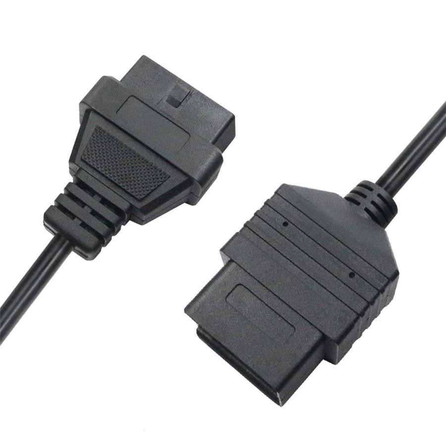 For Toyota 17pin to 16pin OBDII Extension Cable Connector Adapter