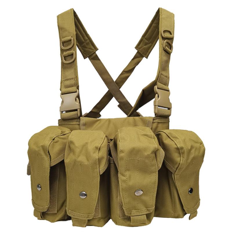 AK Bellyband Tactical Vest + Field Camouflage Combat Vest + Molle Multifunctional Vest Tactical Equipment
