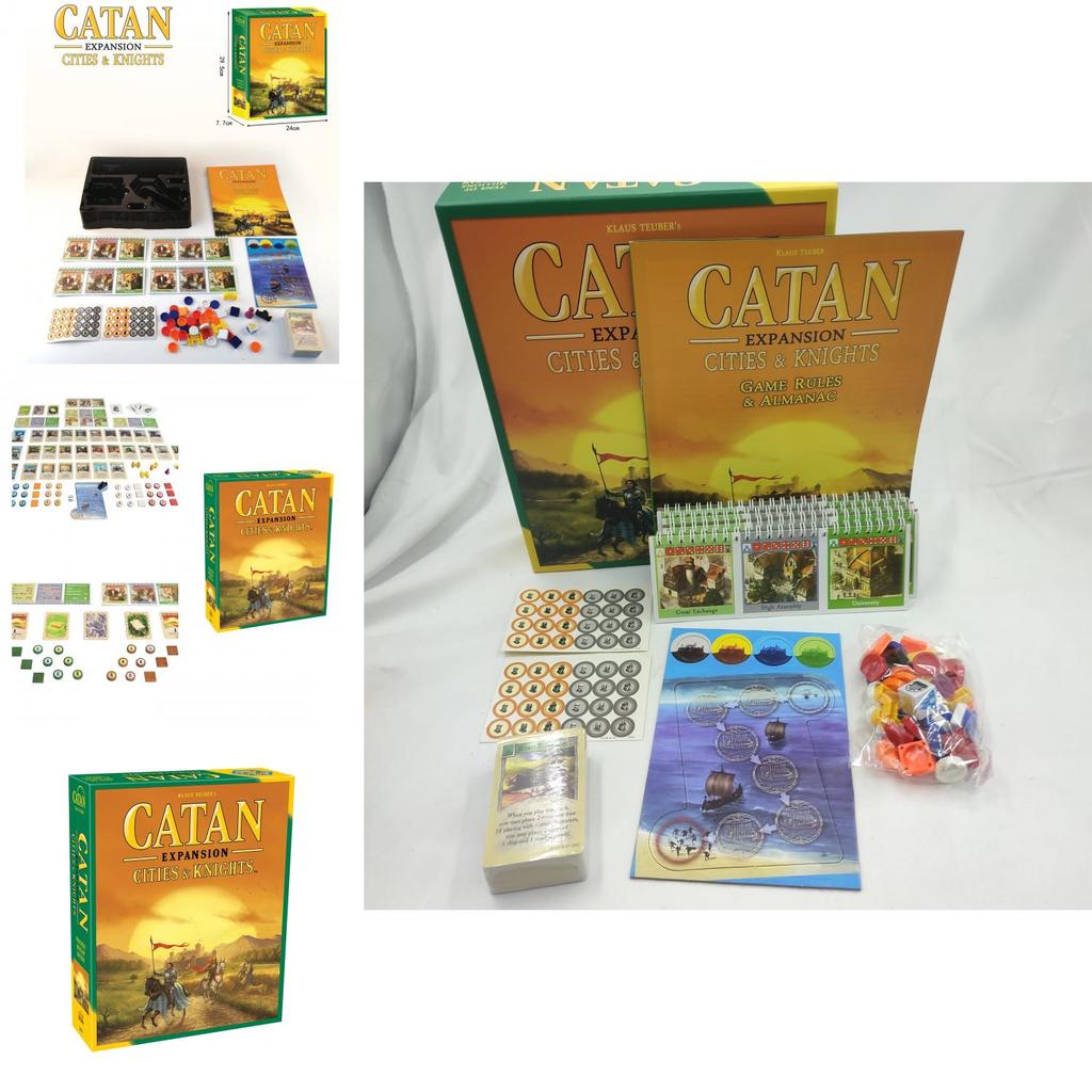 Дополнение к настольной игре Catan Набор для 5-6 игроков для семейного веселья и досуга Медная бумага и пластиковый материал