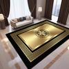 Роскошный ковер для гостиной с золотой каймой, большого размера, мягкий, складной, декор для комнаты, ковер для спальни, машинная стирка, коврик для дивана и стола, настраиваемый