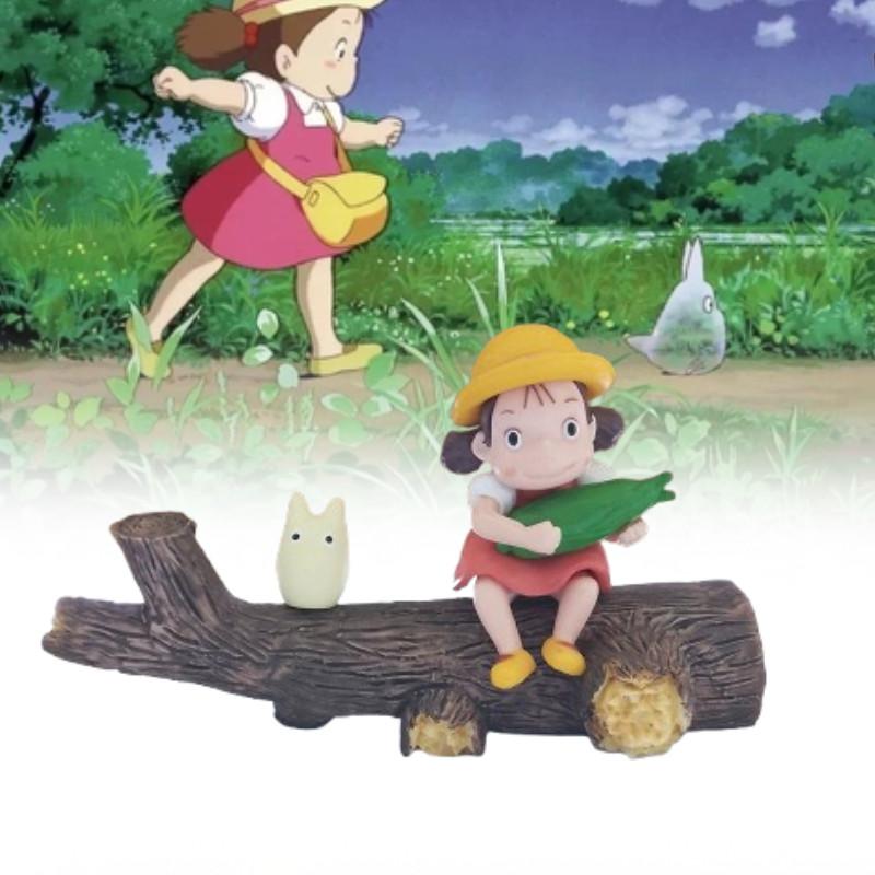 Pvc My Neighbor Totoro Mei Sitting Statue With Corn For Wedding Gift And Party Decor