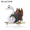 Cute Swan Brooch for Women Girls Coat Suit Buckle Pins