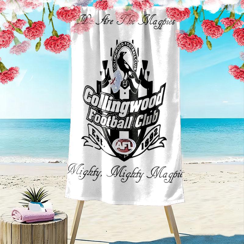 Magpies Spirit Print Beach Towel, Large Soft Quick Dry Towel for Beach Camping Swimming