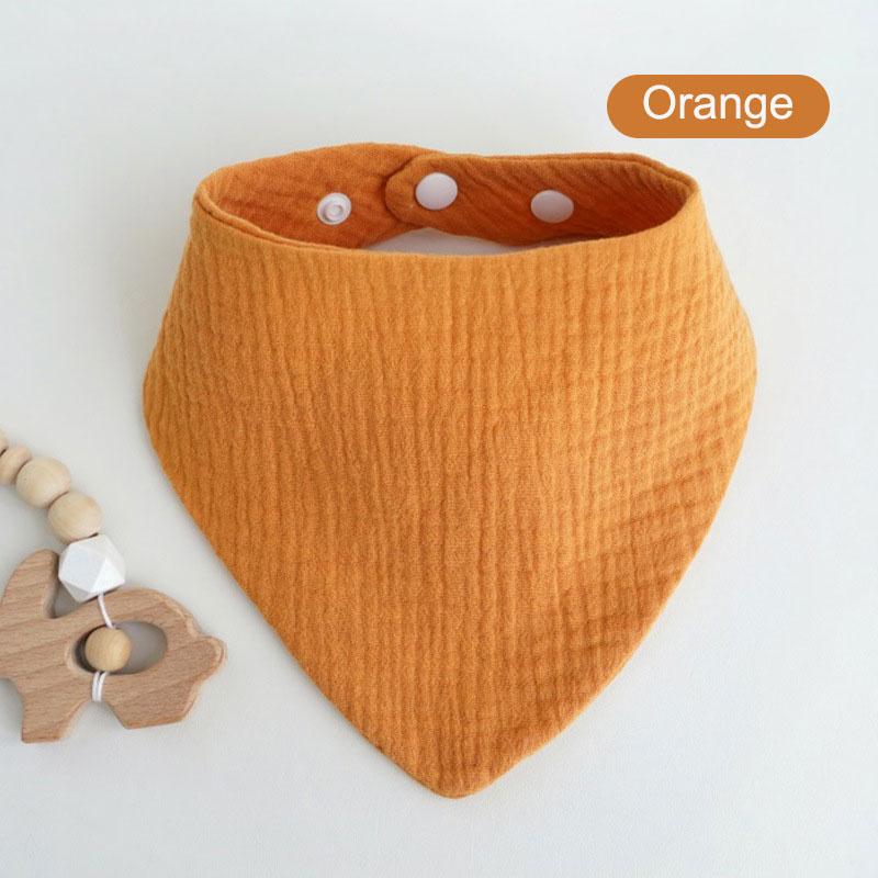 Твердые муслиновые детские нагрудники-банданы, слюнявчики, 100% хлопок для малышей, детей, унисекс, мальчиков и девочек