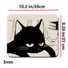 Черный черный коврик для мыши Sleepy Cat 11,4*9 дюймов офисный компьютерный коврик для мыши офис