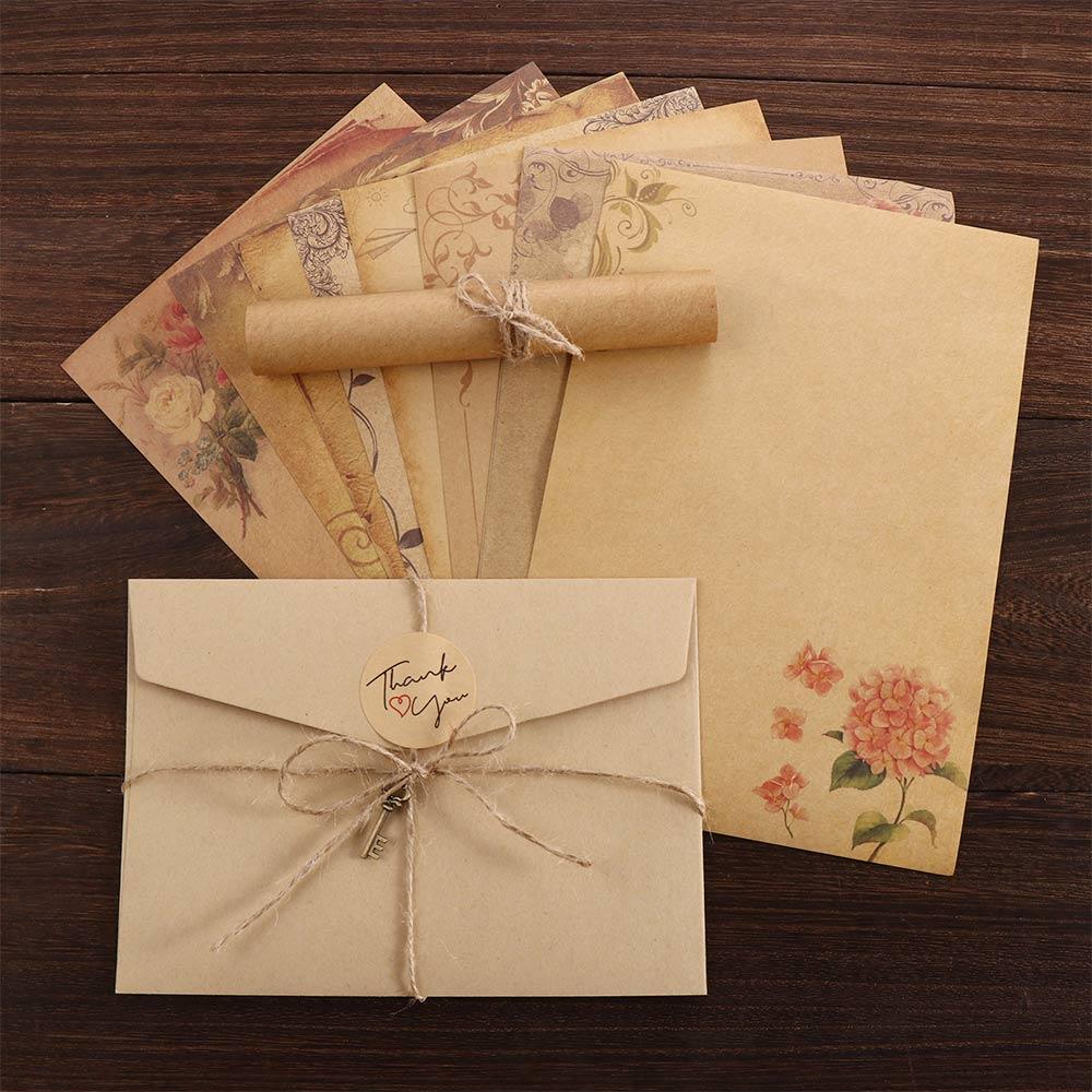 Day Letter Paper Craft Paper Kraft Paper Envelope Letter Pad Writing Paper Retro Vintage