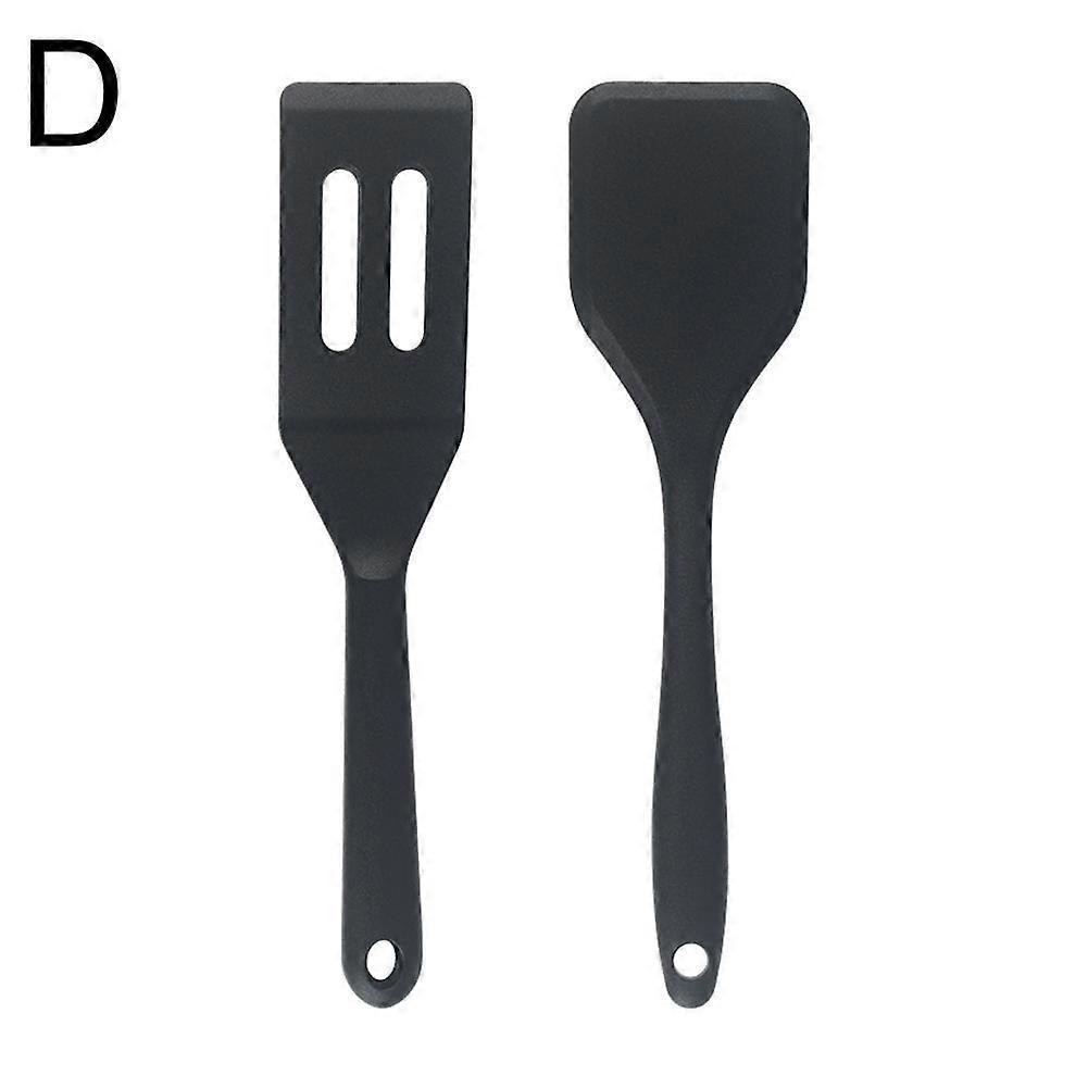 Silicone Spatula Integrated Small Spatula Brownie Spatula Set Non-Stick Pan Silicone Spatula Small Slotted Turner
