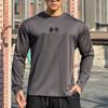 Men's Long Sleeve Sports Casual Shirt Quick Dry Breathable Running Round Neck Tops
