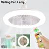 Потолочный вентилятор мощностью 30 Вт с цоколем E27, современный простой потолочный вентилятор для столовой с подсветкой, спальня, универсальная лампа с вентилятором