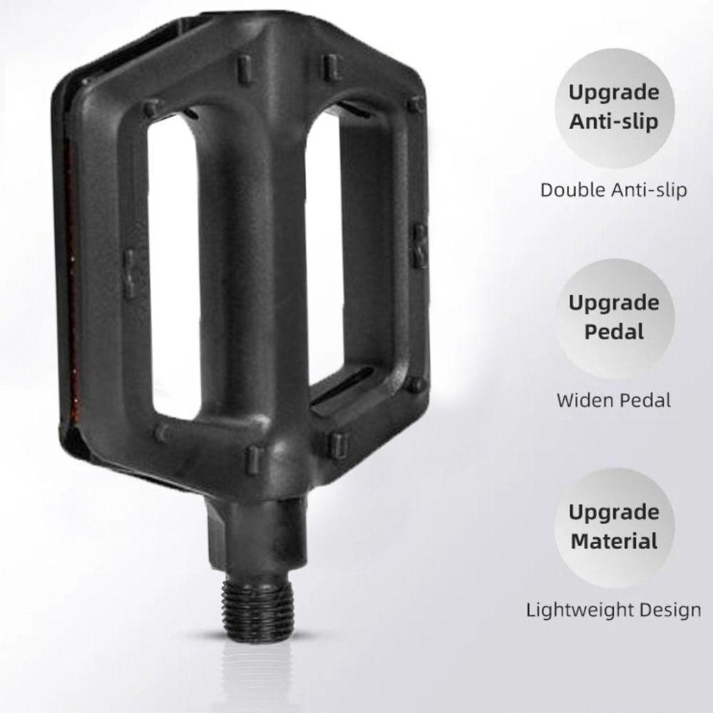 Плоская педаль для велосипеда с двойным герметичным подшипником, аксессуары для езды, прочные велосипедные аксессуары, горный велосипед, шоссейный велосипед