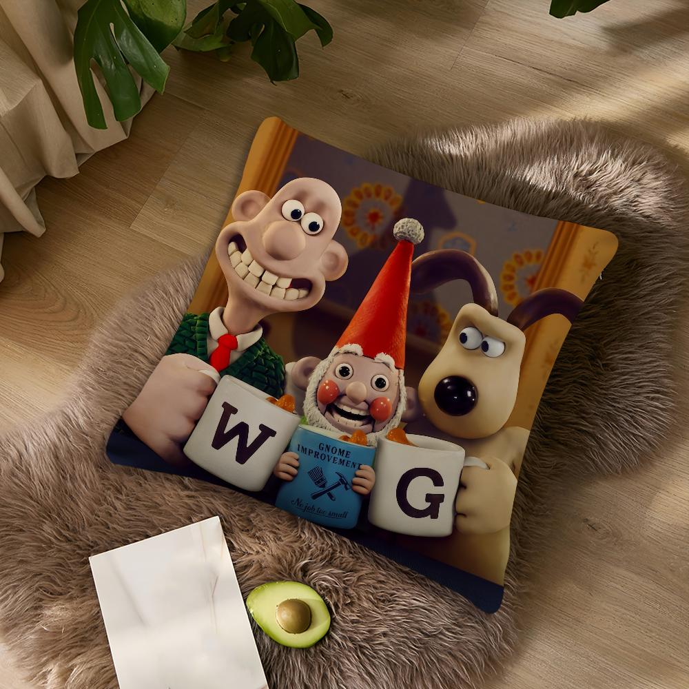 Мультяшный W-Wallace-ES и G-Gromit-ES чехол Подушка для изголовья гостиной Офисная подушка Подушка для спальни Наволочка для подушки для сна на диване