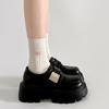 Модные темпераментные черные туфли на толстом каблуке и платформе, женские, новые, осенние, универсальные, ретро, туфли Мэри Джейн