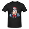 Hip Hop Fun Summer Men's T-shirt Fitness Santa Shirt Santa Claus Spoof Comic 3D-printed O Collar Trend Quick Dry Loose Shirt 6XL