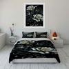 White and black roses. Bedding sets Duvet cover sets Duvet covers Pillowcases(1*Duvet Cover 2*Pillowcases without duvet insert)