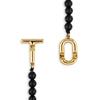 [TOUS] 18K Gold Vermeil Silver Manifesto Onyx Bracelet 311691720