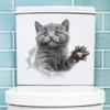 DIY Cat Wall Decal Cute Toilet Seat Decal Funny Cat Toilet Sticker  Toilet Seat