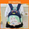 School Bunny Toddler Bag With Breathable Nylon Material And Cute Pattern Cartoon