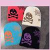 Knitted Skull Unisex Pumpkin Hat With Letter Design For Fall And Winter Seasons
