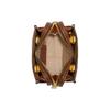 Coach Rogue 12 Классический Логотип Застежка-молния Жаккардовая Ткань и Кожа Наплечная Сумка-кроссбоди Мини Женские сумки Коричневый CC515-B4TA7