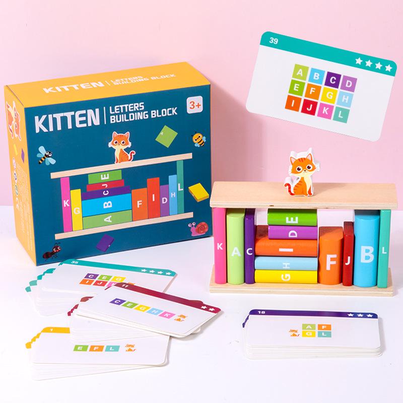 Детская развивающая Дженга с буквами: Качественная интерактивная игрушка для развития баланса для родителей и детей