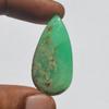 Кабошон из натурального хризопраза, 32 карата, размер 37x19 мм, грушевидная форма, ювелирное дело, ремесло