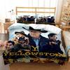 Постельное белье Yellowstone Fashion с цифровой печатью, комплект: пододеяльник, одеяло, кровать, односпальный, полуторный, двуспальный, королевский, молодежный, детский, для девочек, для мальчиков, подарок
