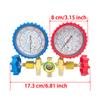 3-Way AC Manifold Gauge Set with Hoses for R410a/R22/R404a/R134a – Automotive HVAC Diagnostic Tool Kit (3 Models)