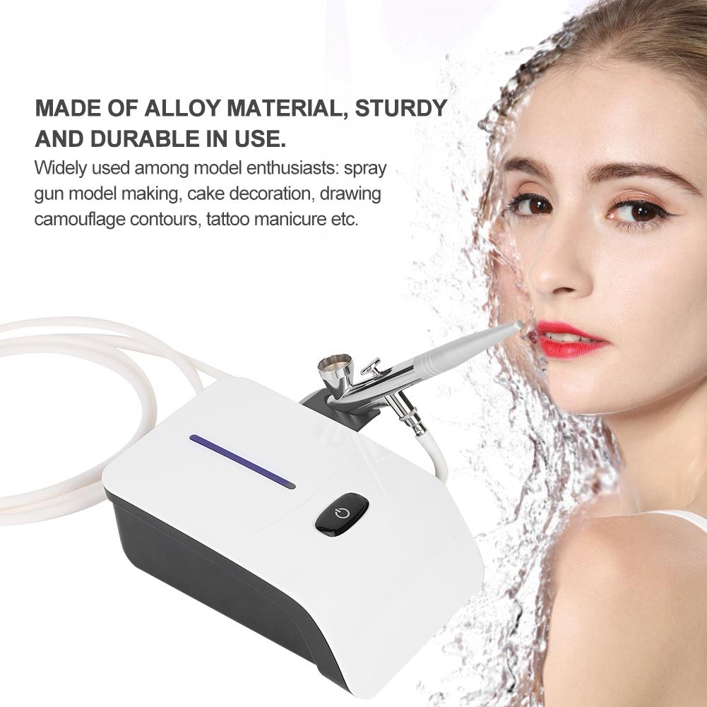 Mini Oxygen Air Compressor Set Skin Moisturizing Spray Painting Tattoo Kit