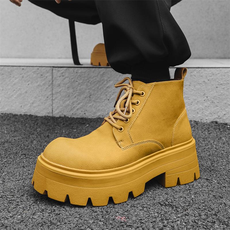 Ботинки Martin мужские 2025 года, новые осенне-зимние ботинки на платформе в британском стиле, короткие ботинки на шнуровке, локомотив 9133-R
