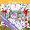 Dog Paw Party Kit Whimsical Pet Themed Plates Cups Napkins And Balloons
