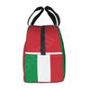 Термосумка для ланча с принтом итальянского флага, изолированная коробка для ланча для женщин, мужчин, детей, сумка для бенто для пикника на открытом воздухе, работы, офиса, путешествий