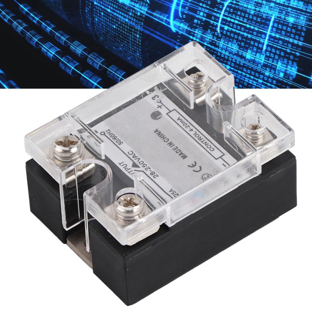 Твердотельное реле SSR Вход 4–20 мА на выход 28–250 В переменного тока Бесступенчатый регулятор напряжения