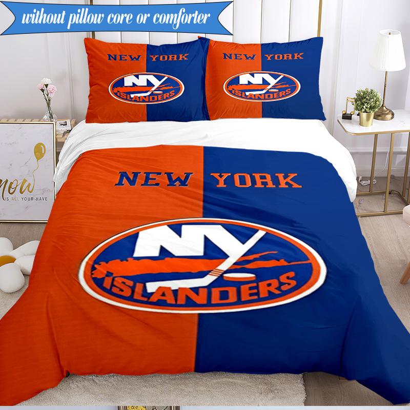 3PCS Islanders Hockey Pride Bedding Set,Including 1pc Duvet Cover And 2pcs Pillowcases Perfect for Bedroom, Dormitory, Fan Christmas gift