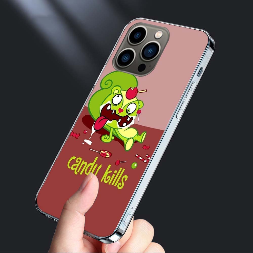 Чехол для телефона Happy Tree Friends Для iPhone 16E 15 Pro 14 Plus 17E 16 17 Pro Max Air 11 12 13 Mini Ударопрочный Чехол Милый Чехол TP