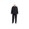 Nike Tech Fleece Reimagined Series, однотонная куртка с воротником на пуговицах и одним карманом, мужские куртки черного цвета FB8168-010