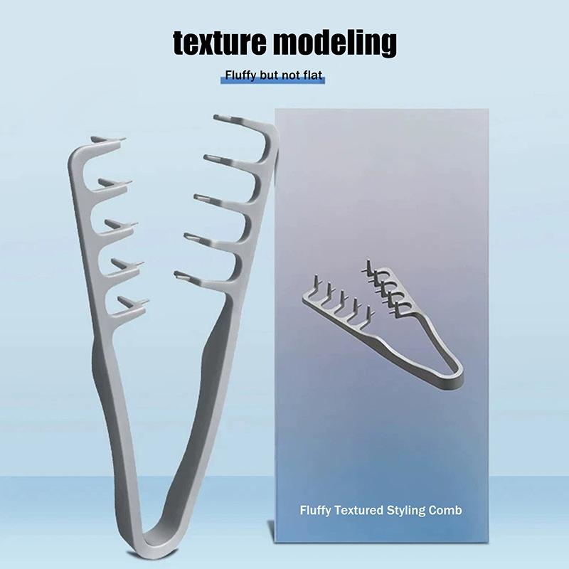 Объемная расческа с широкими зубьями для укладки волос Инструменты для завивки Пушистая текстура Для мужчин Идеально подходит для всех типов волос Инструменты для укладки волос