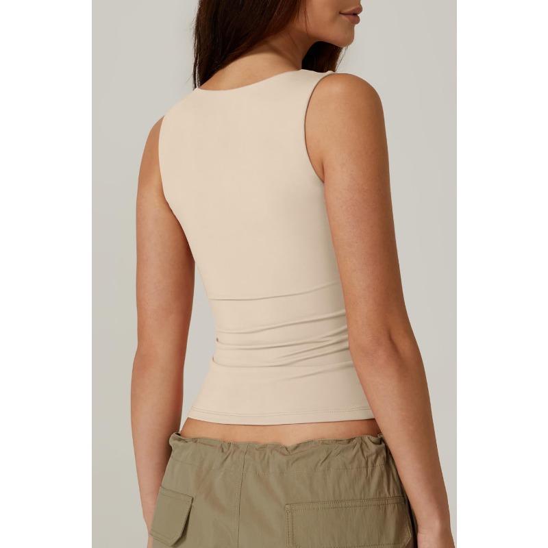 DAFIFY Женская мода повседневная летняя весна однотонная без рукавов с принтом на подтяжках блузки и рубашки