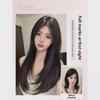 Seamless Fluffy Long Straight Hair Full Head Wig Set for Women