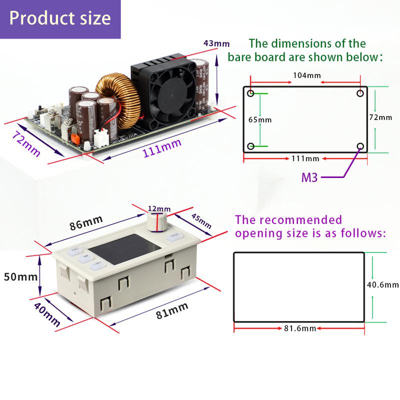 XY7025S 1750W 25A CNC BUCK DC Power Supply Adjustable CV CC CW Step-Down Converter MPPT Charging 12-85V To 0-70V WIFI 485 IR