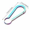 Titanium Alloy Carabiner Keychain Heavy Duty Key Organizer Durable Key Ring  Outdoor Sports