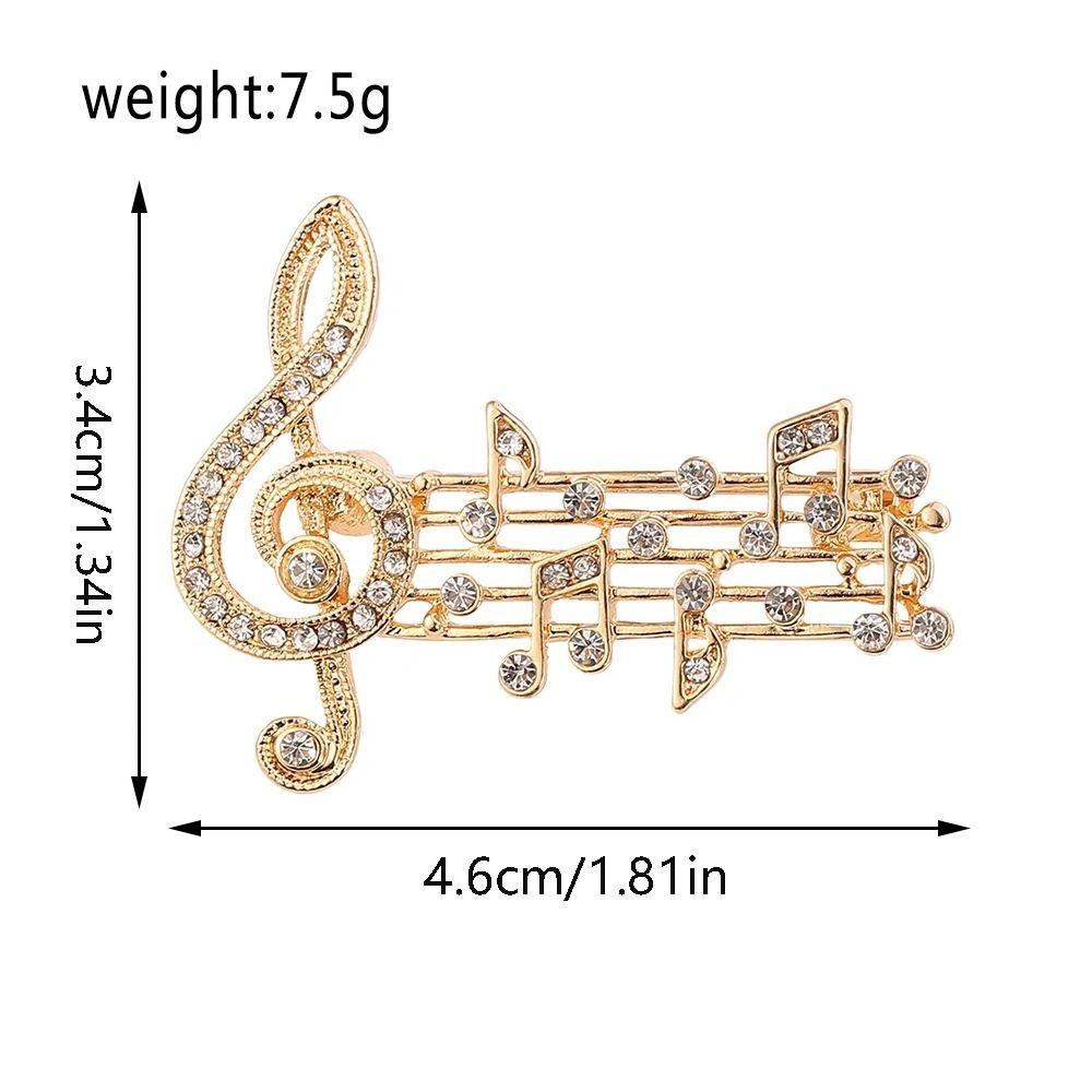 Coat Collar Pin Music Score Brooch Women Brooch Korean Style Badge Musical Instruments Brooch