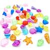 110Pcs Acrylic Seashells Acrylic Seashells Conch Starfish  Beach Theme Sea Shells Party Decoration