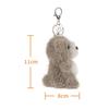Apricot Lamb Cuddly Bear, Cute Soft Keychain Plush Toy, Perfect for Boys and Girls, Fits Kids' Backpacks and Purses, 11cm